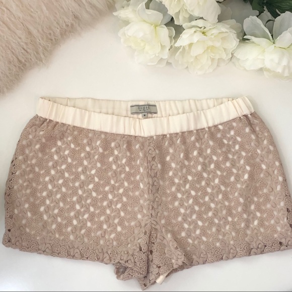 Guess Pants - Guess | Shimmer Crochet Shorts